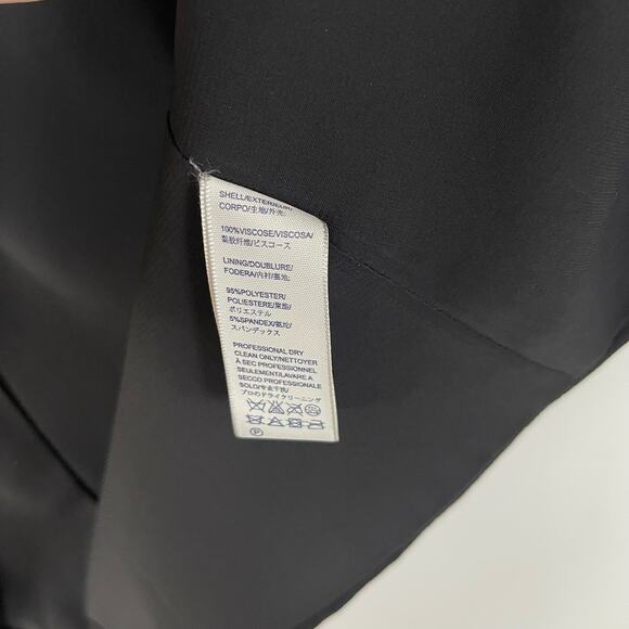 Rebecca Minkoff Black Open Front Asymmetrical Hem Blazer (10) - Picture 6 of 6